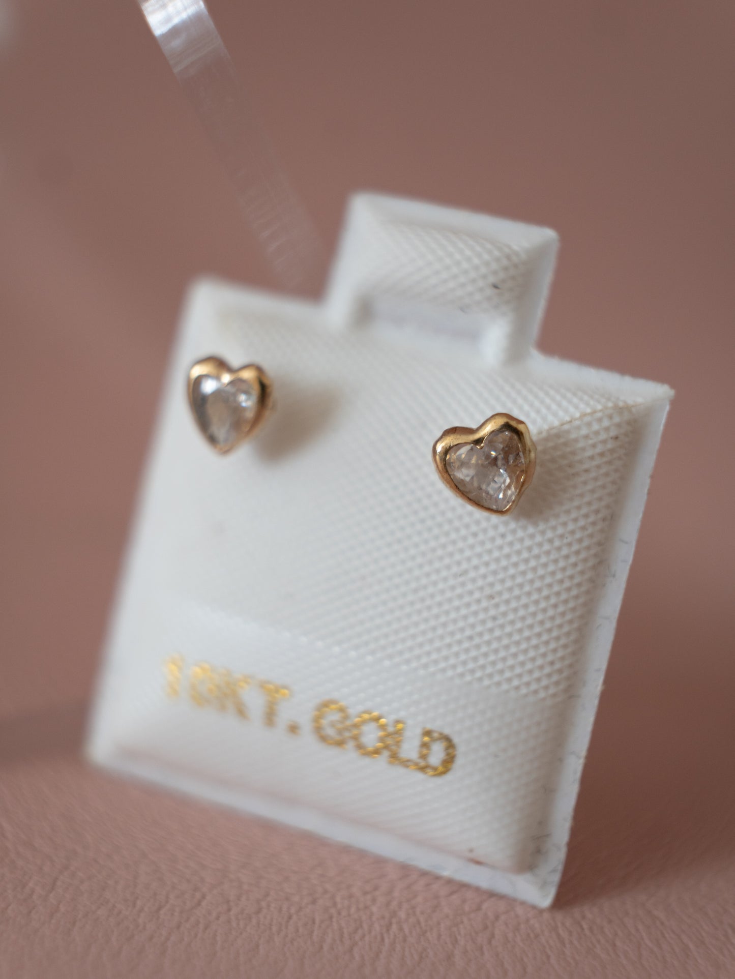 Broquel Corazón Oro 10k