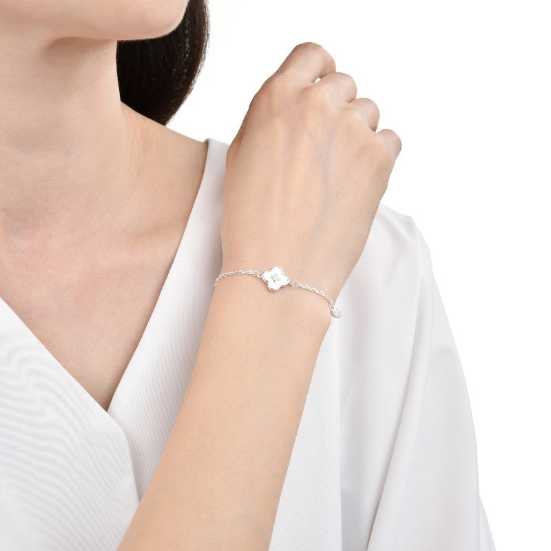 Pulsera de Flor y Puntos de Luz