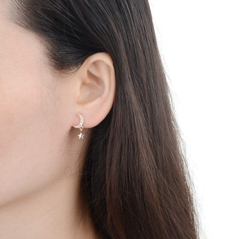 Aretes de Luna y Estrella