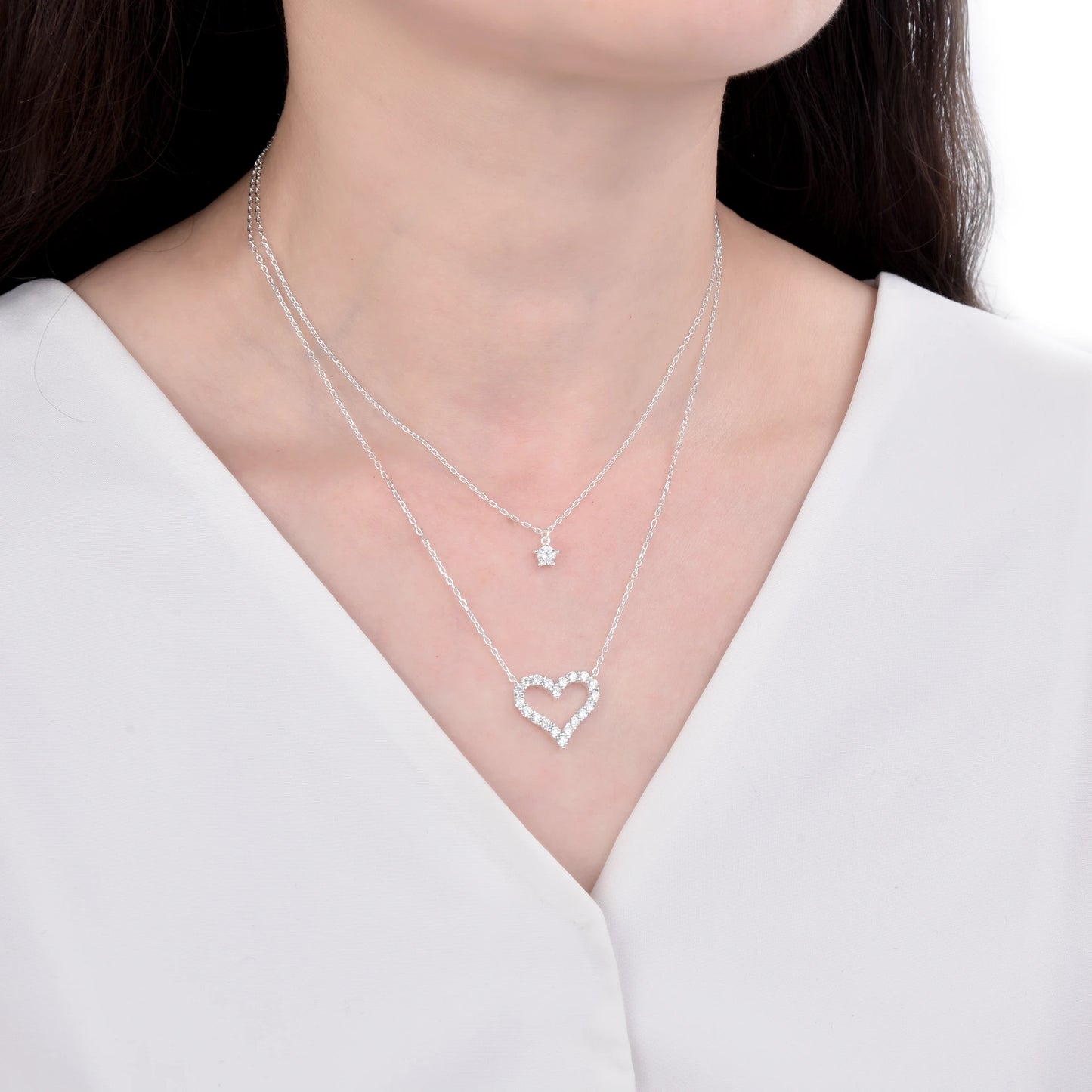Gargantilla de Corazón y Punto de Luz