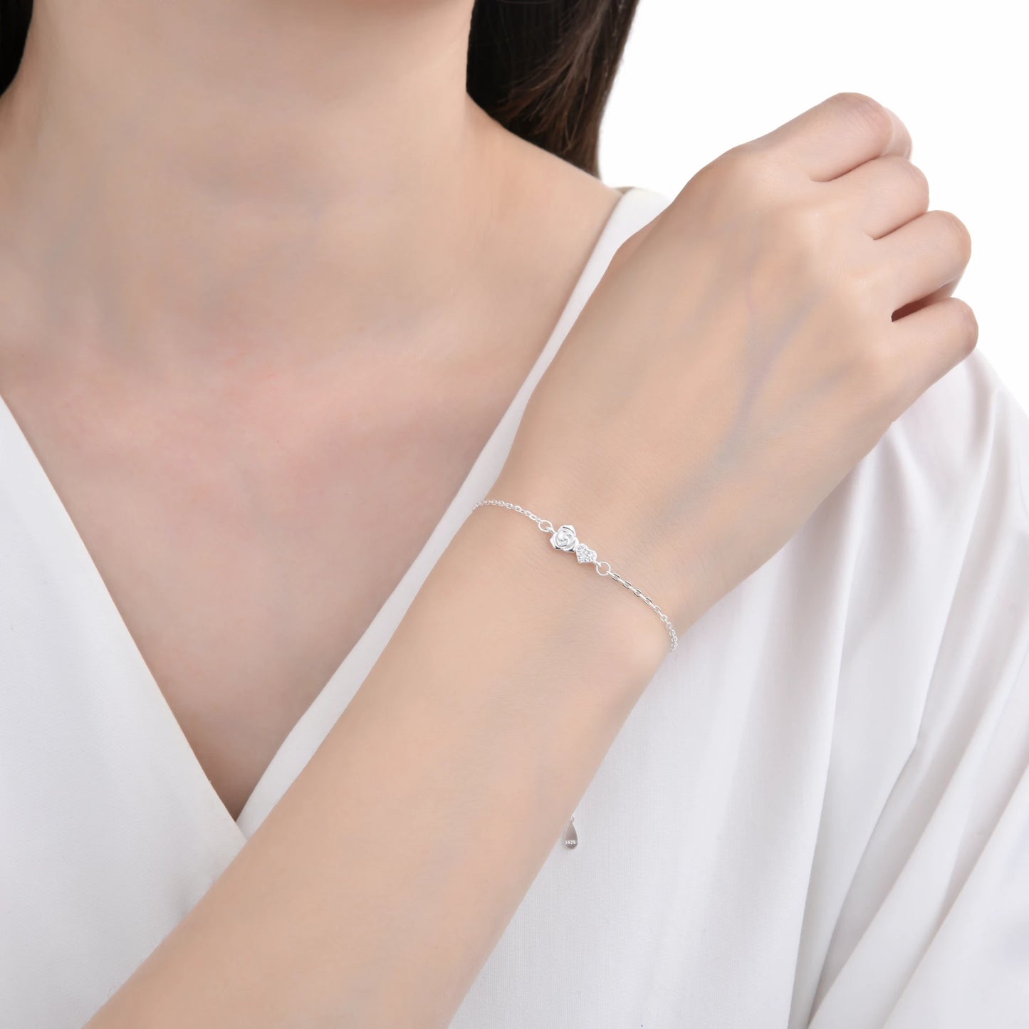 Pulsera de Flor y Corazón