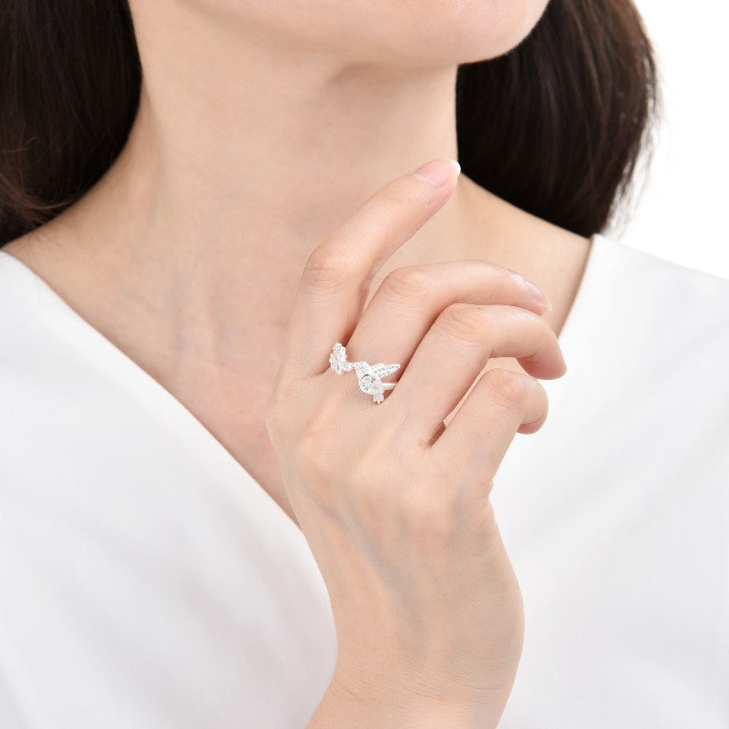 Anillo de Colibrí y Espiga