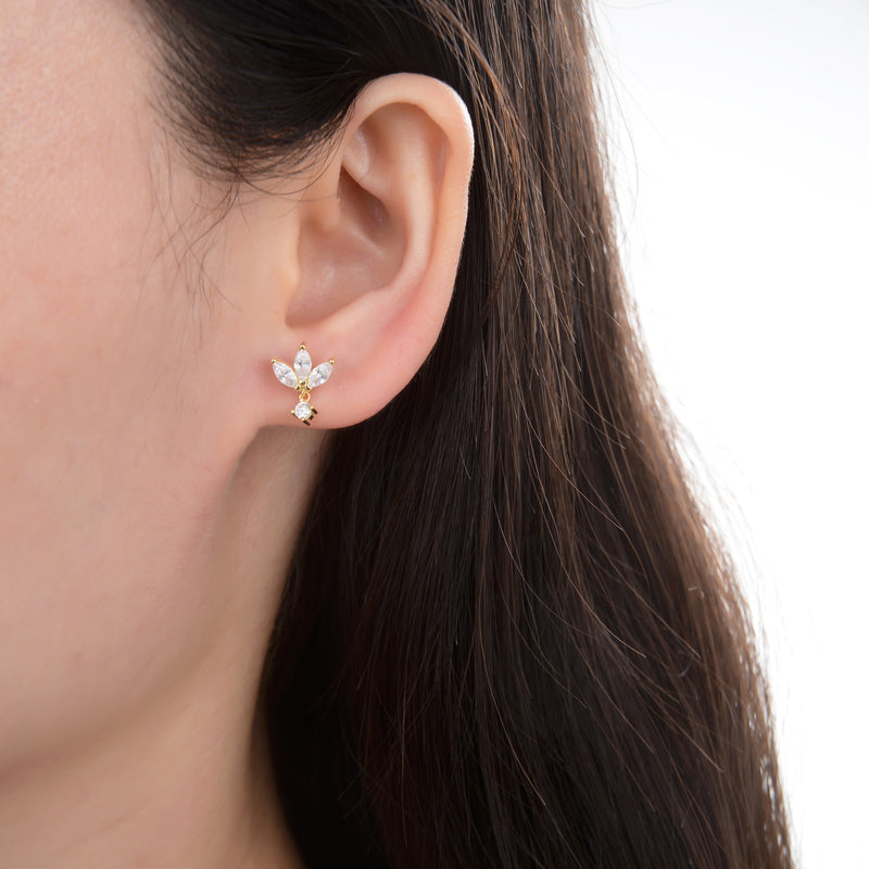 Aretes Hojas