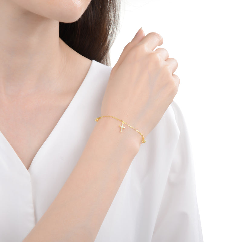 Pulsera de Cruces y Puntos de Luz