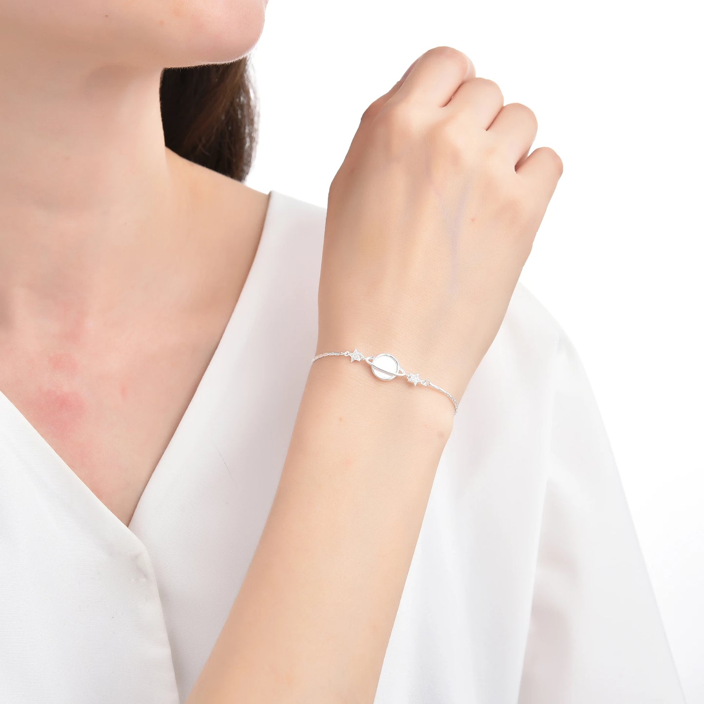 Pulsera de Saturno y Estrellas