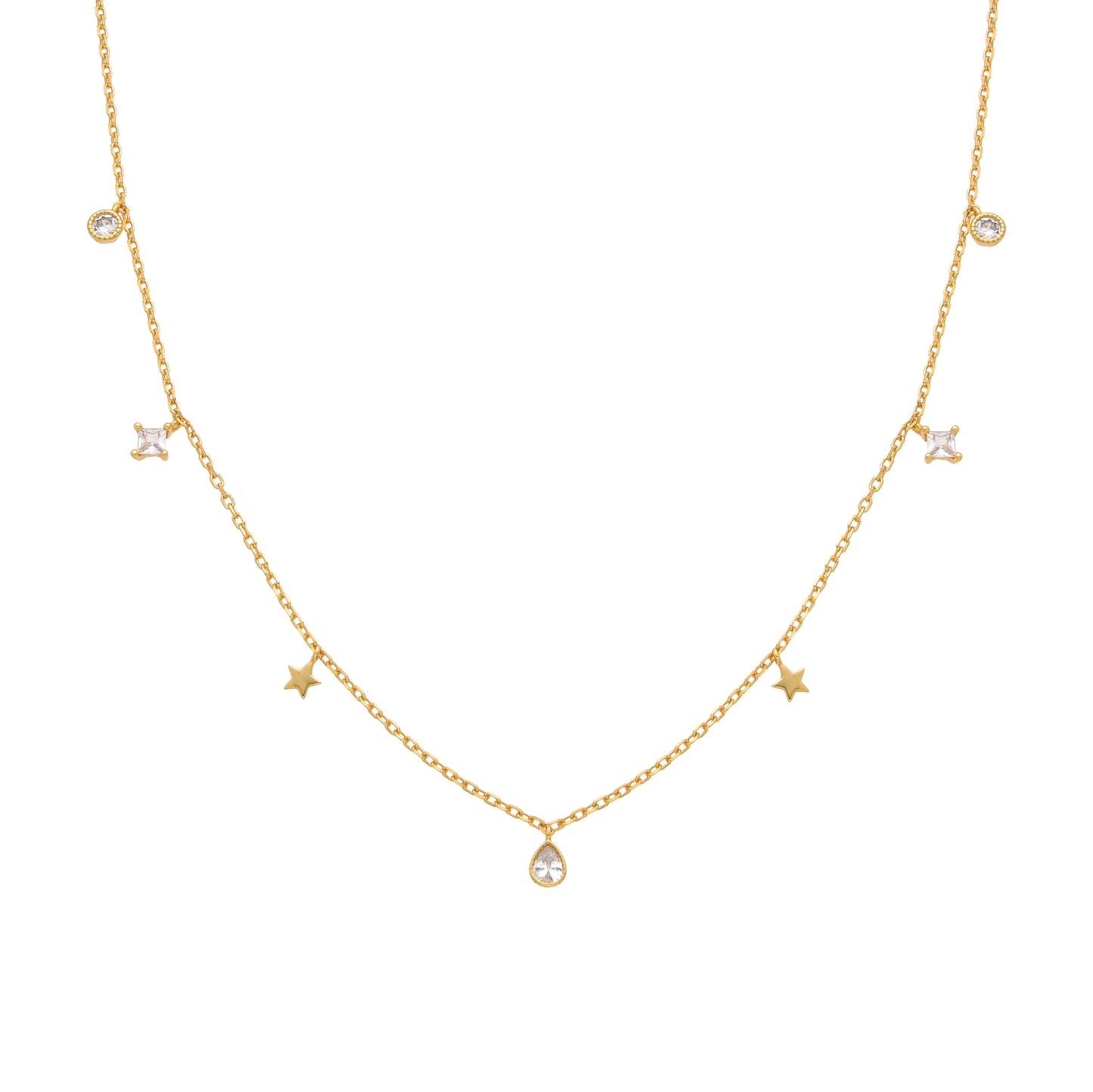 Choker de Estrellas y Puntos de Luz