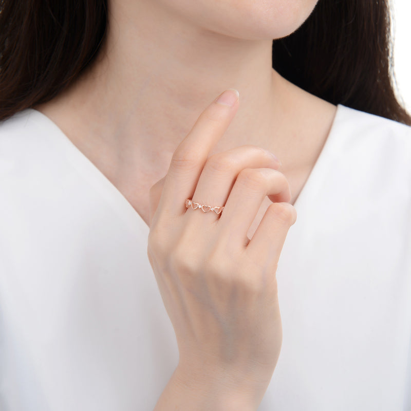 Anillo Corazones