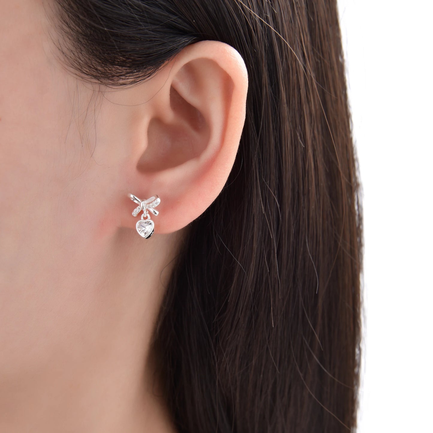 Aretes de Moño y Corazón