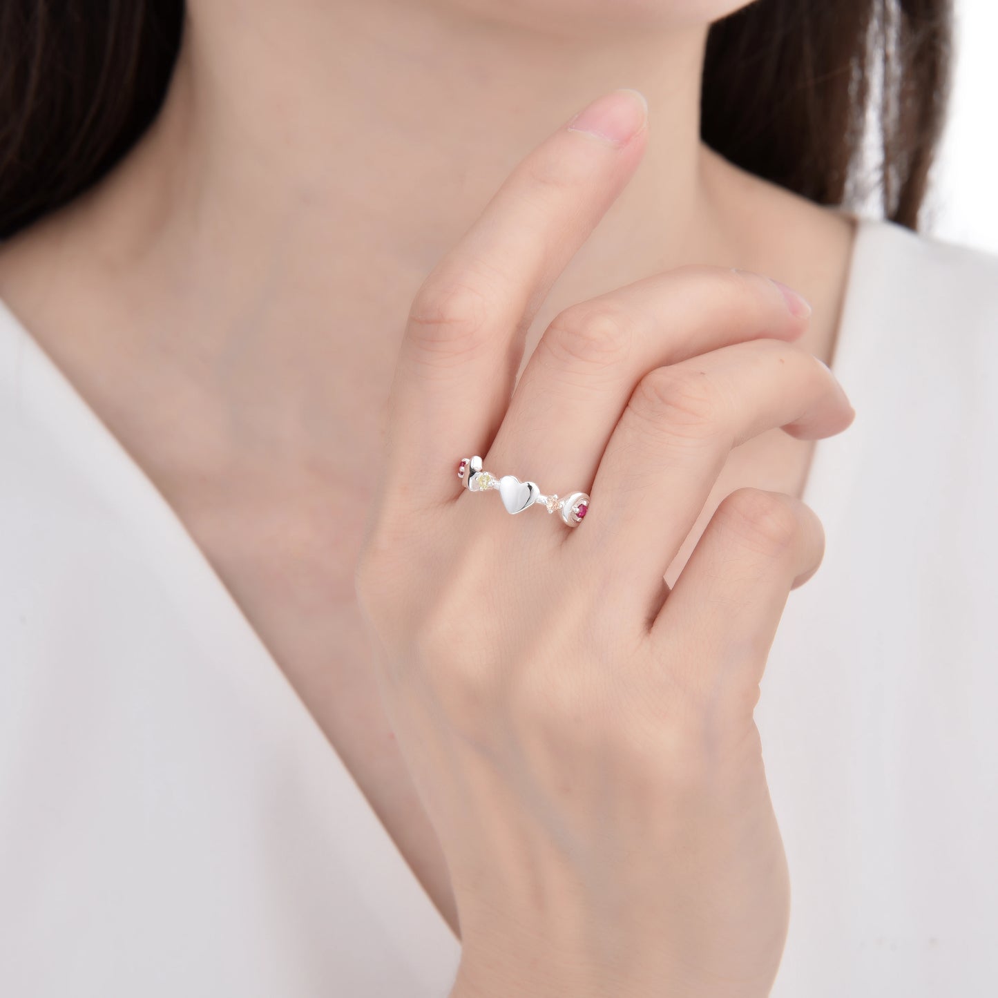 Anillo de Corazón, Estrella y Luna