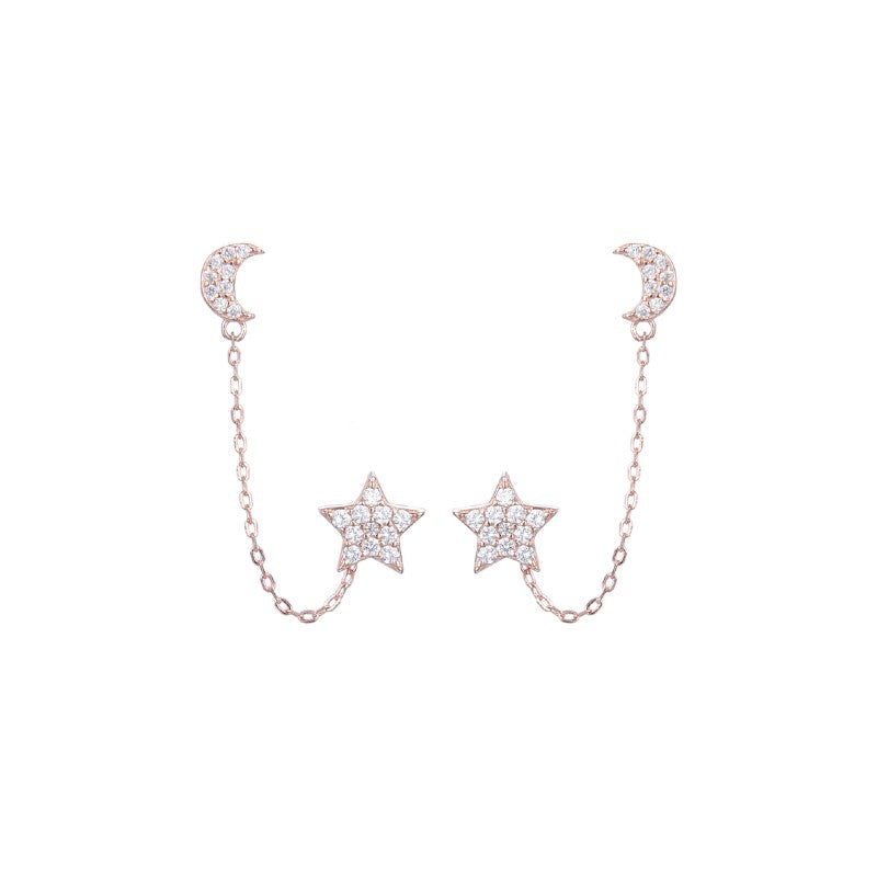 Aretes de Luna y Estrella