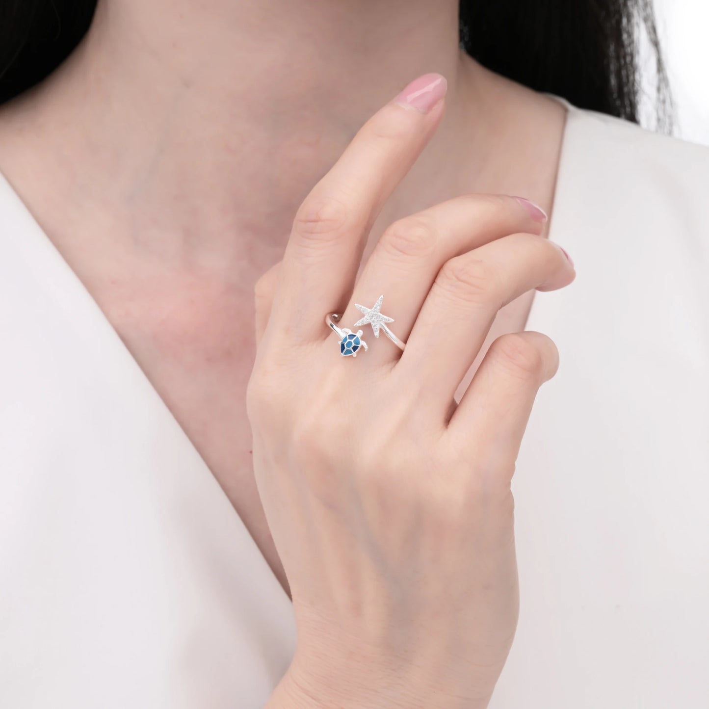 Anillo de Estrella y Tortuga