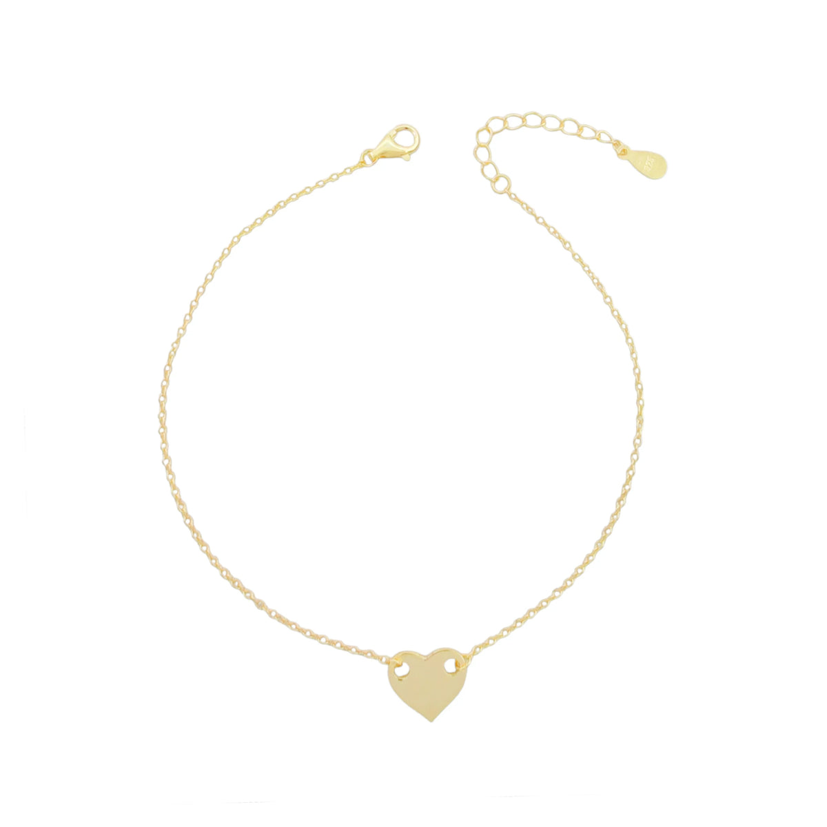 Tobillera de corazón