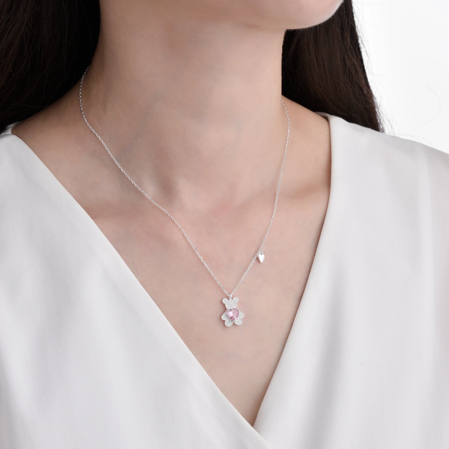 Gargantilla de Oso y Corazón