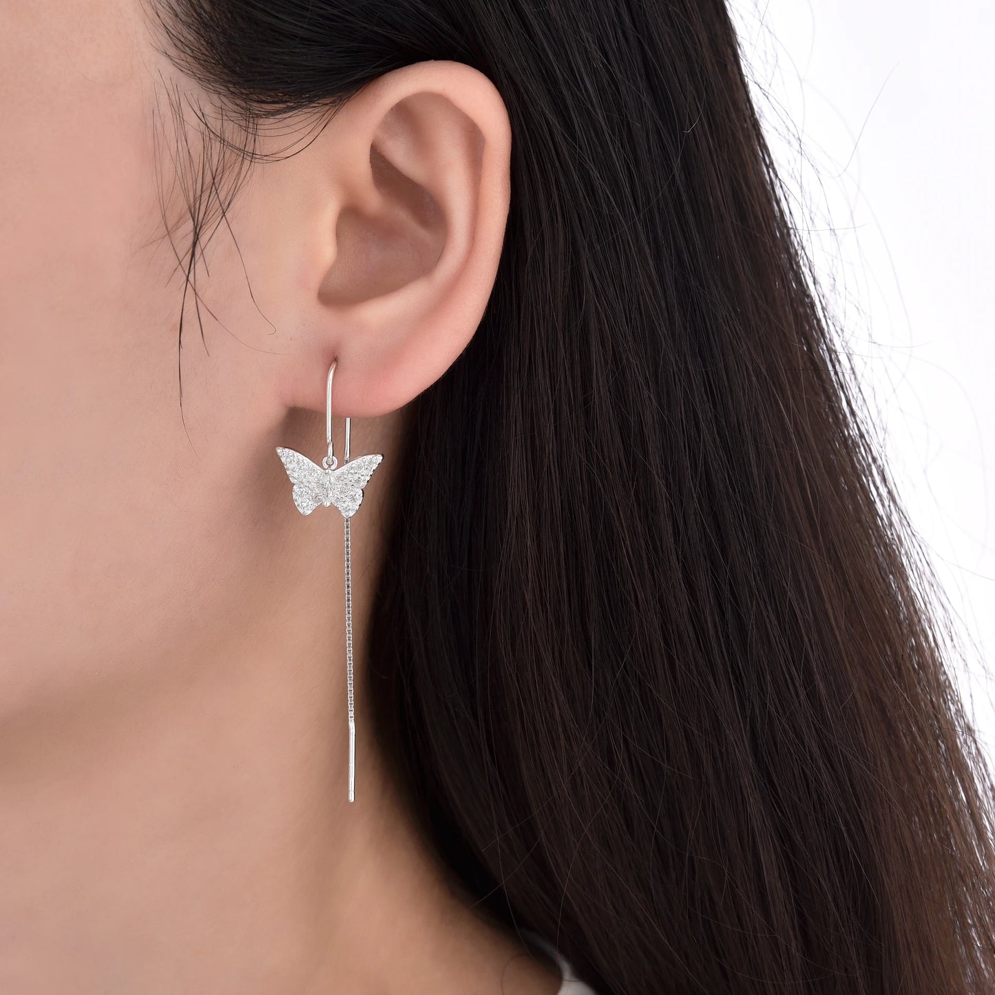 Aretes De Mariposa Largos