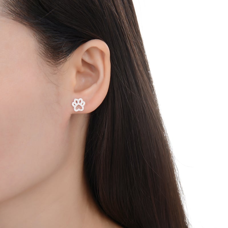 Aretes Huella De Perro