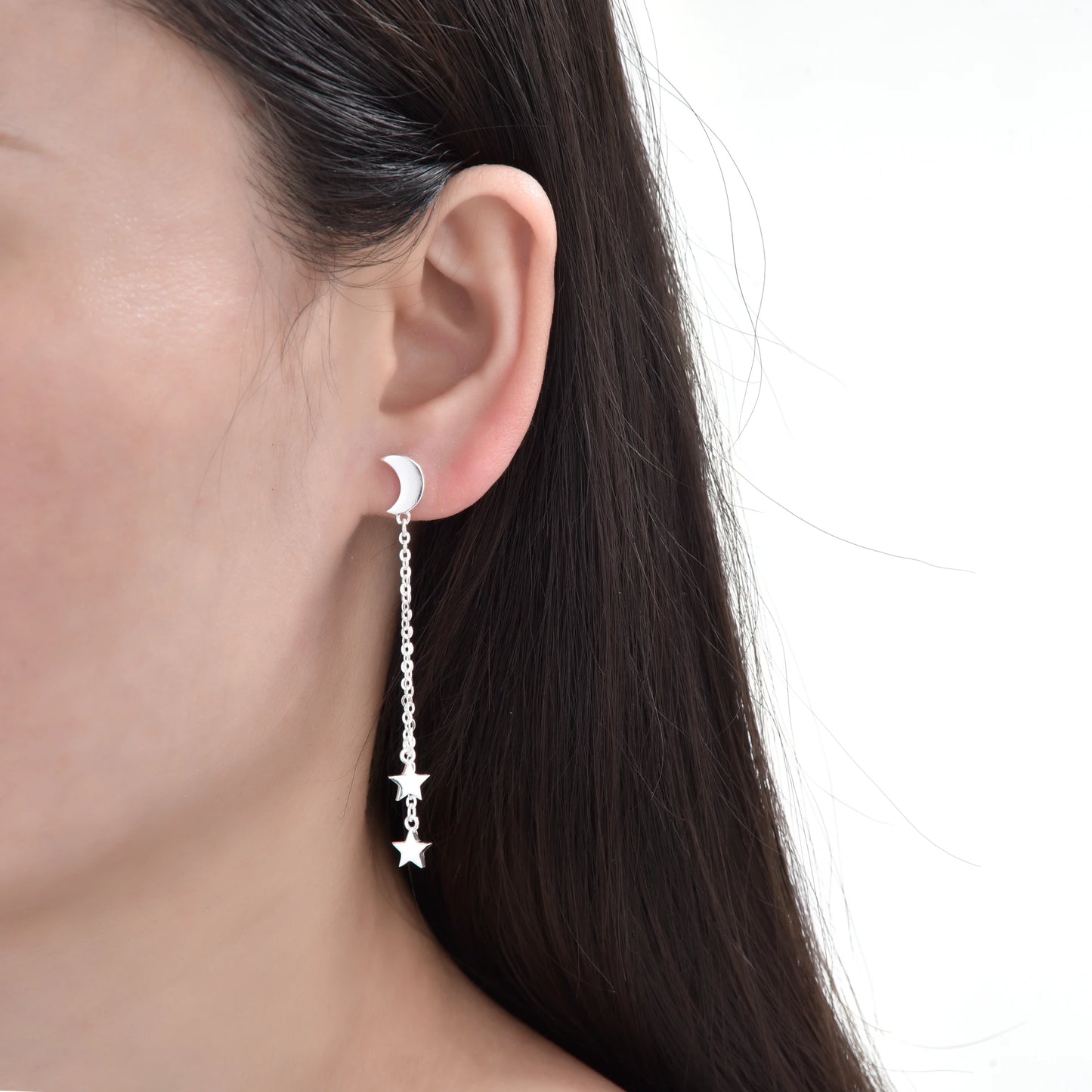 Aretes de Luna y Estrellas