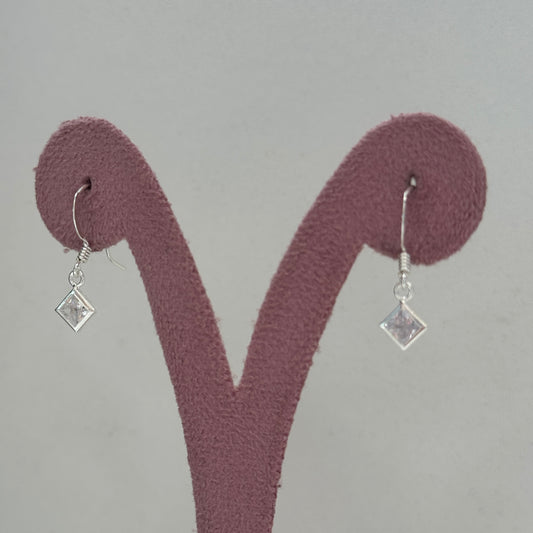 Aretes con broche Curva Rombo