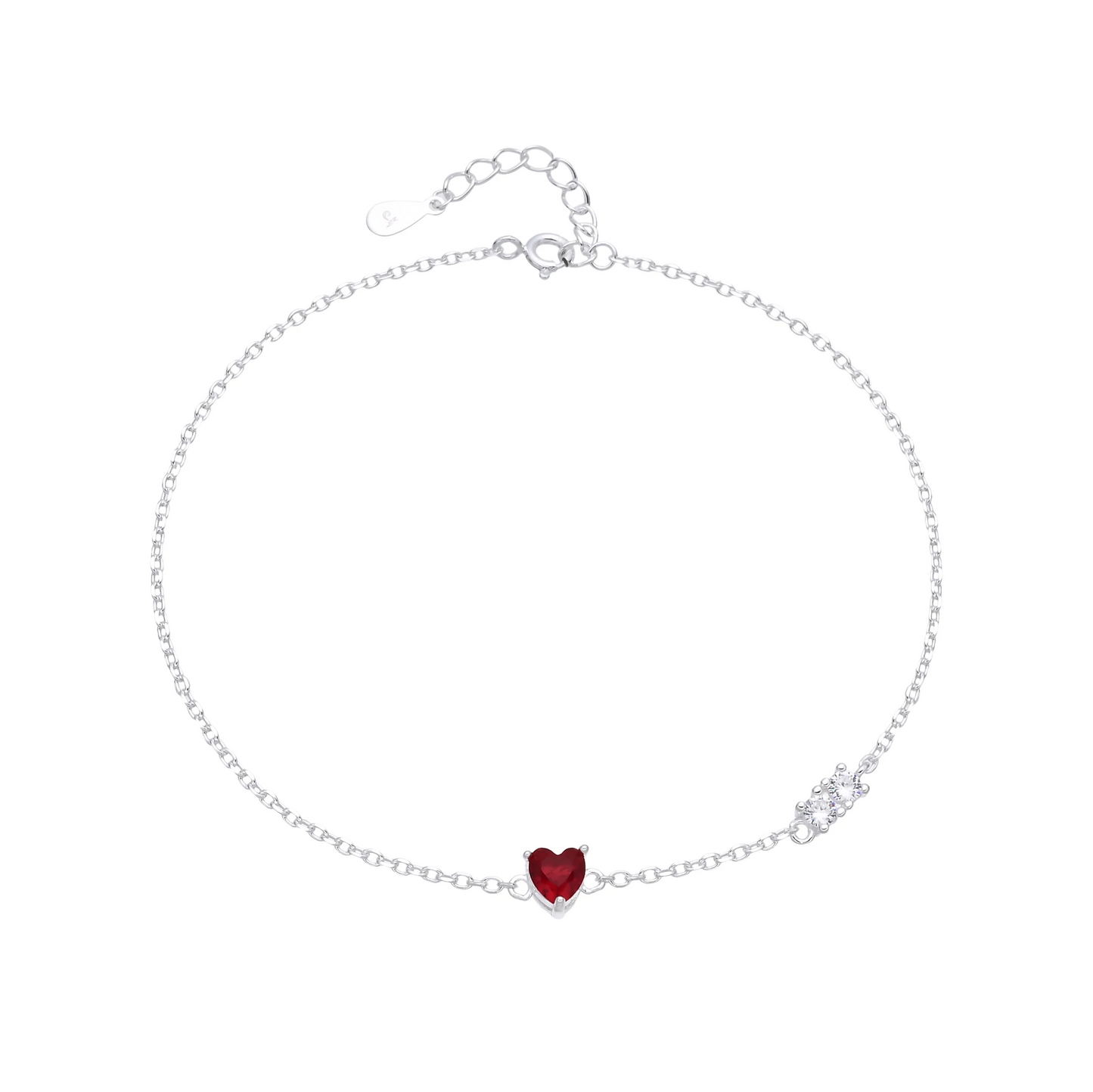 Tobillera de corazón