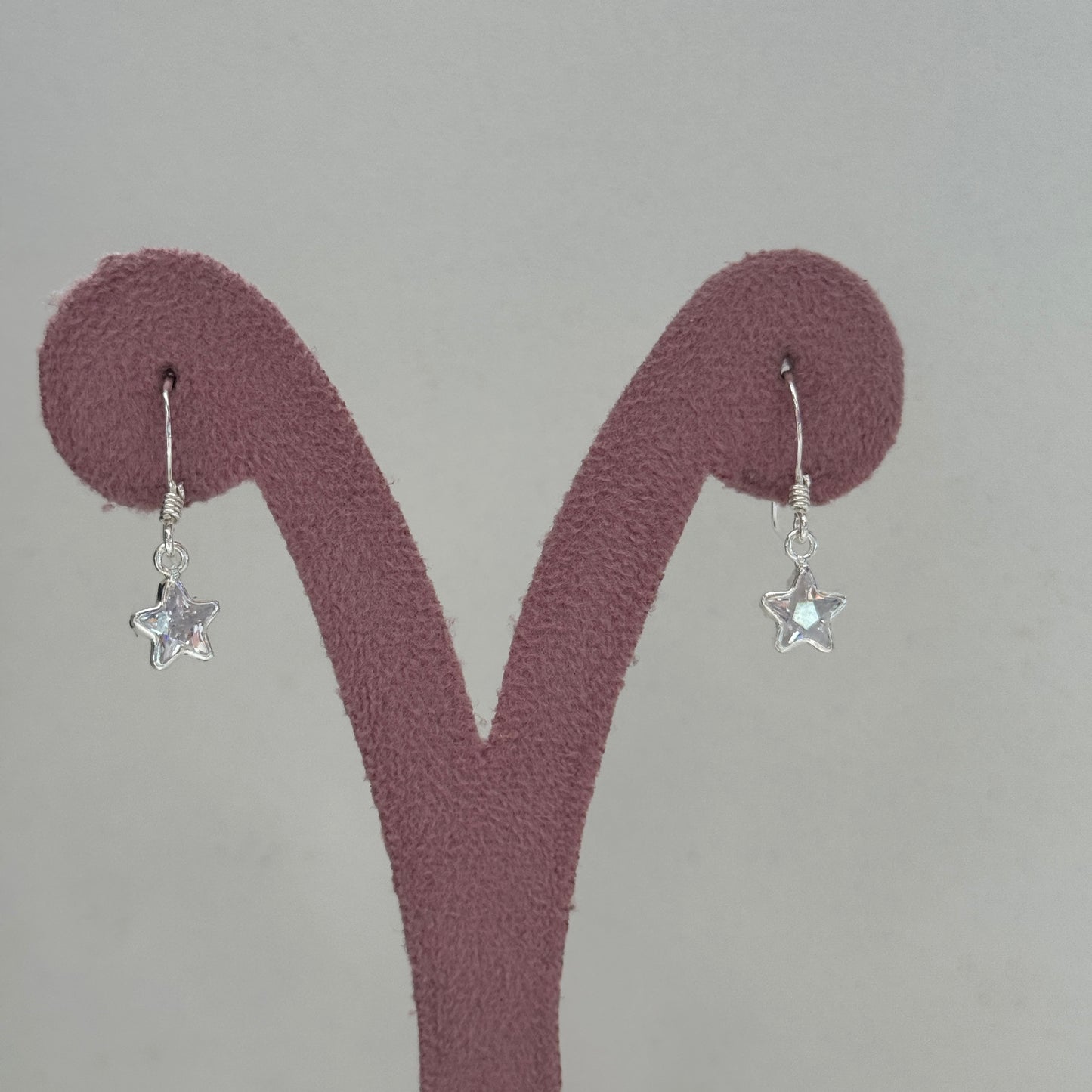 Aretes con broche Curva Estrella