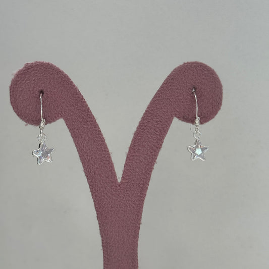 Aretes con broche Curva Estrella