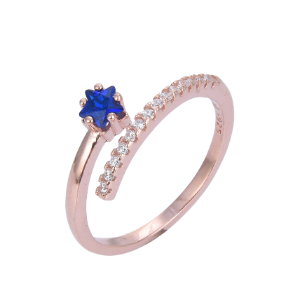 Anillo De Estrella Azul