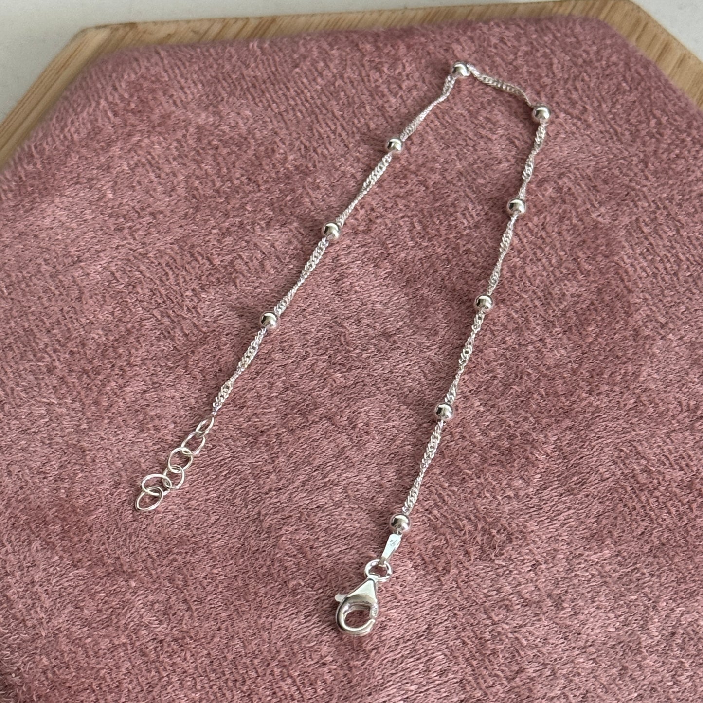 Pulsera con Bolitas 3mm