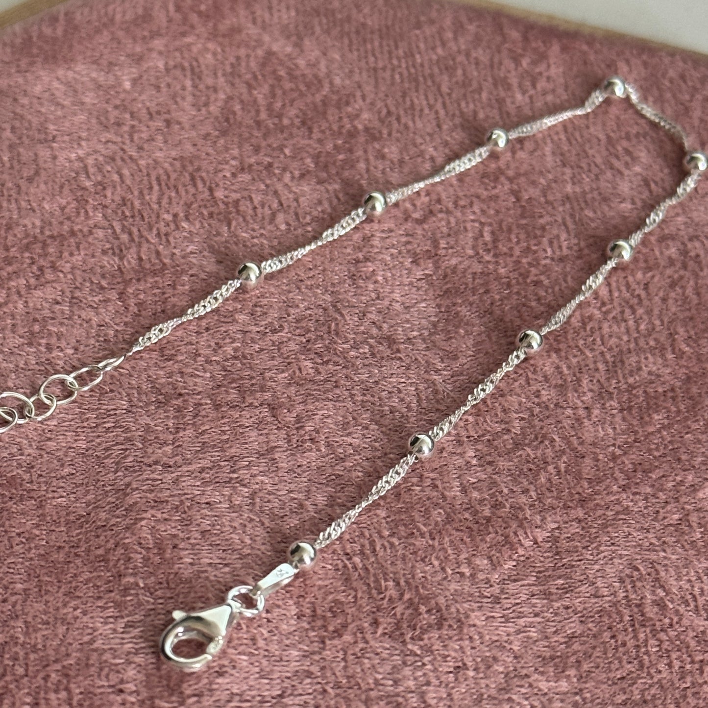 Pulsera con Bolitas 3mm