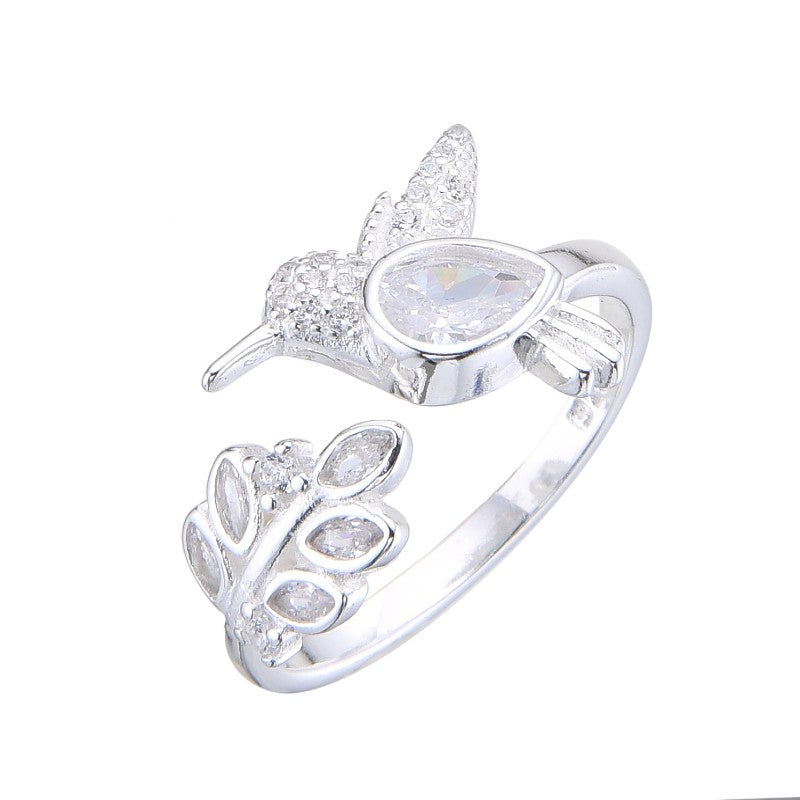 Anillo de Colibrí y Espiga