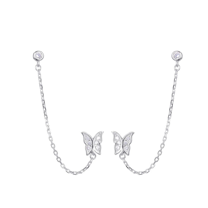 Aretes de Mariposas y Punto de Luz
