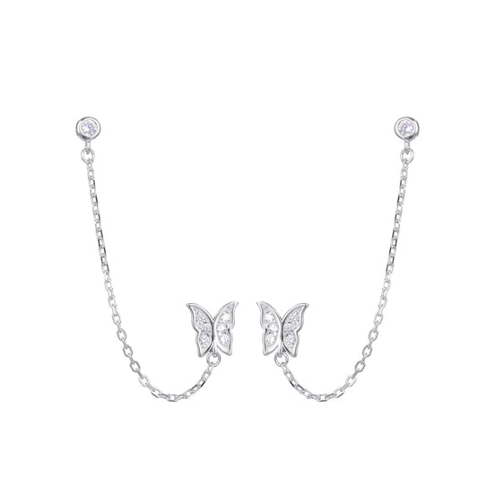 Aretes de Mariposas y Punto de Luz