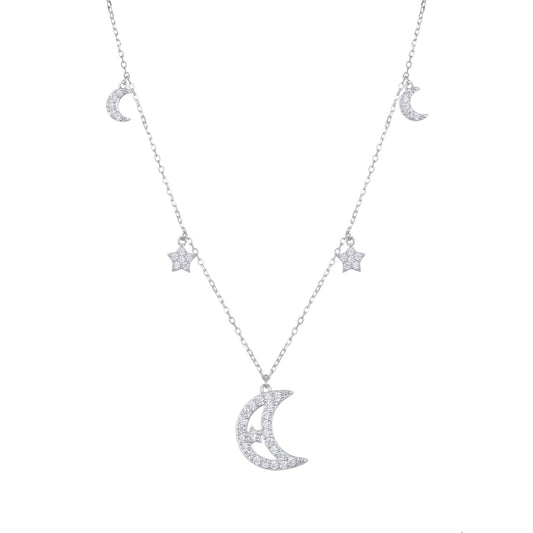 Gargantilla Luna Y Estrella