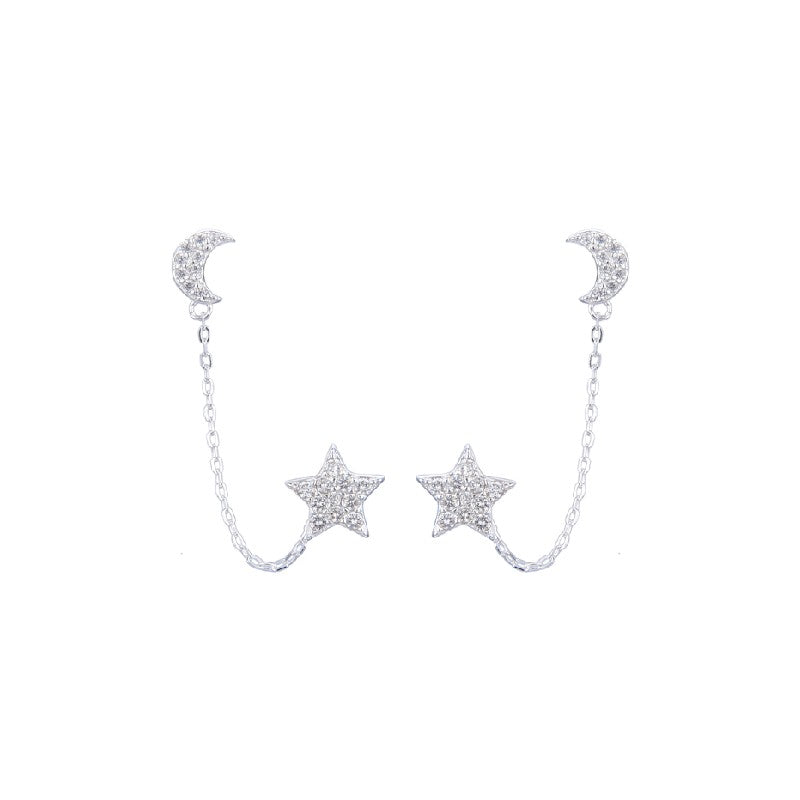 Aretes de Luna y Estrella