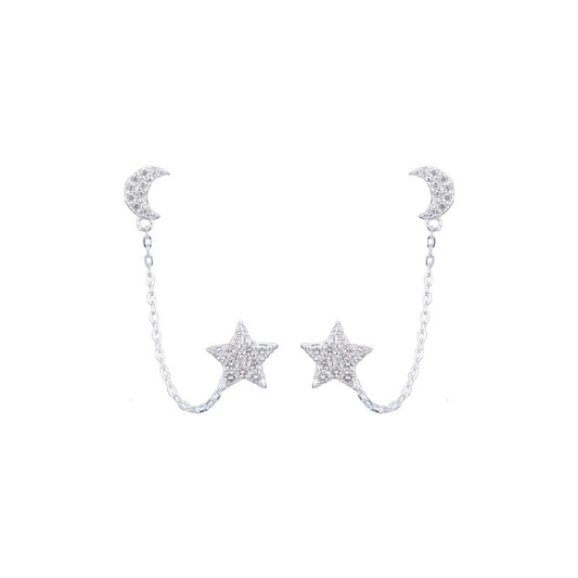 Aretes de Luna y Estrella
