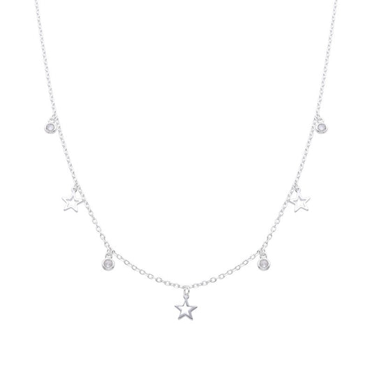 Gargantilla de Estrellas y Puntos de Luz