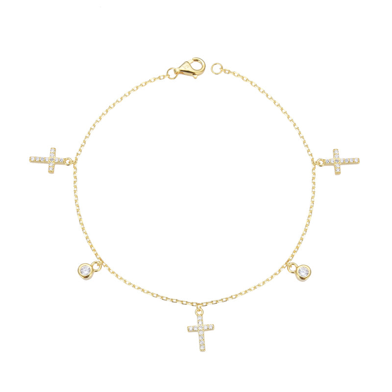 Pulsera de Cruces y Puntos de Luz