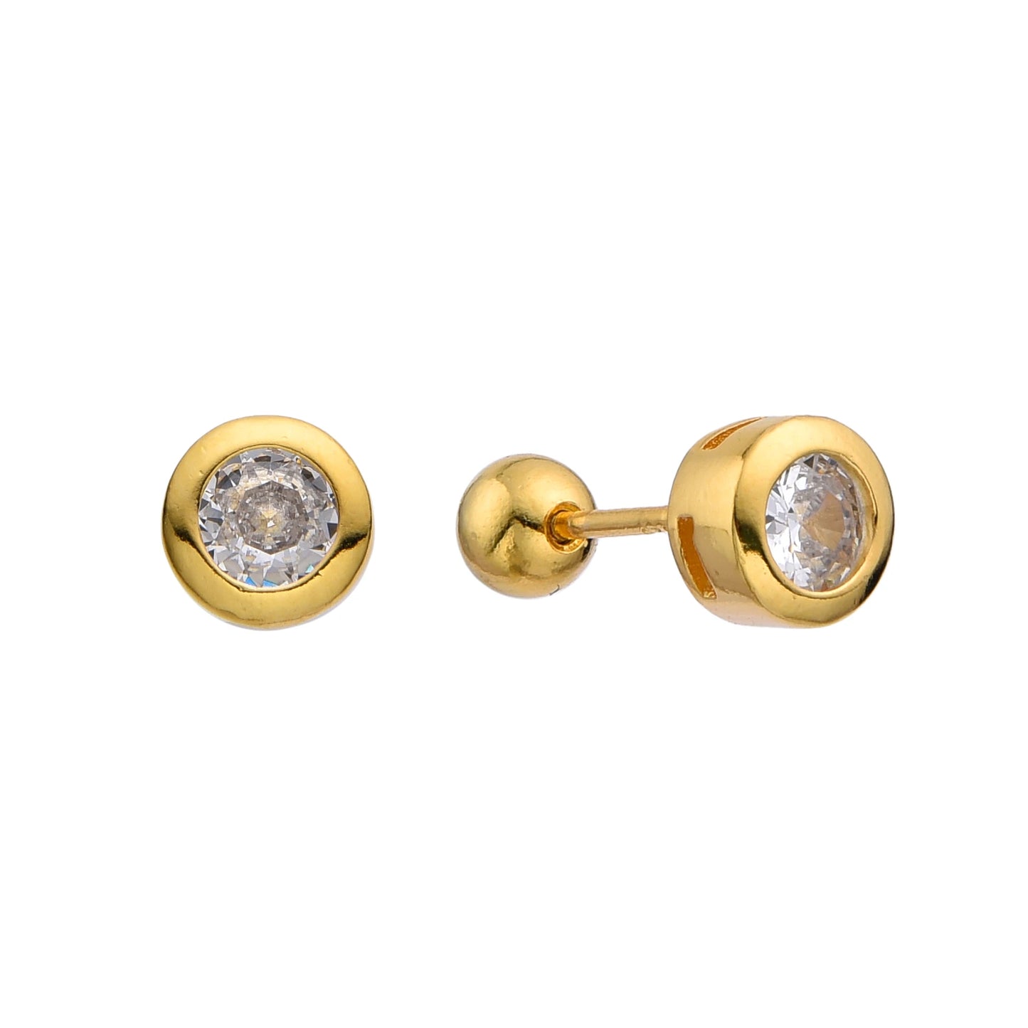 Aretes Punto De Luz 6mm