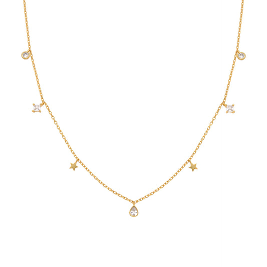 Choker de Estrellas y Puntos de Luz