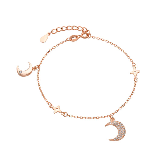 Pulsera de Luna y Flores