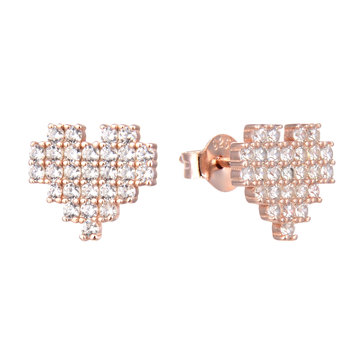 Aretes de Corazón Pixelado