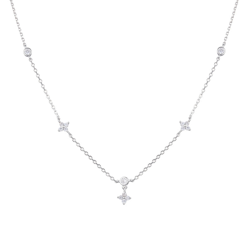 Choker de Flores y Puntos de Luz