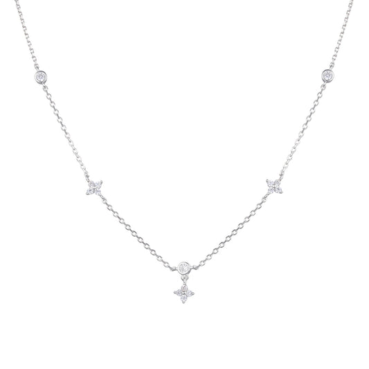 Choker de Flores y Puntos de Luz