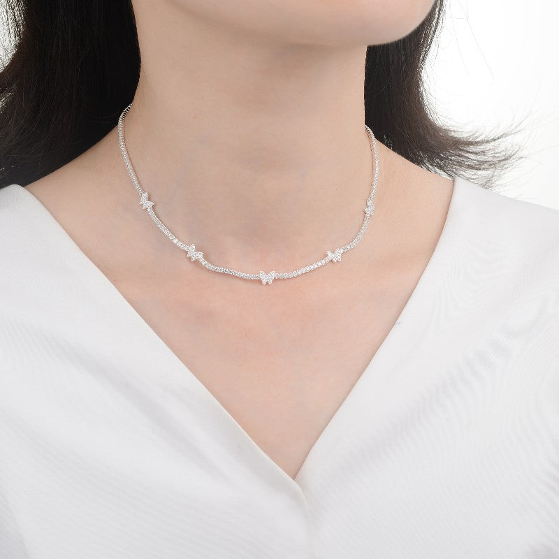 Choker Tennis con Mariposas