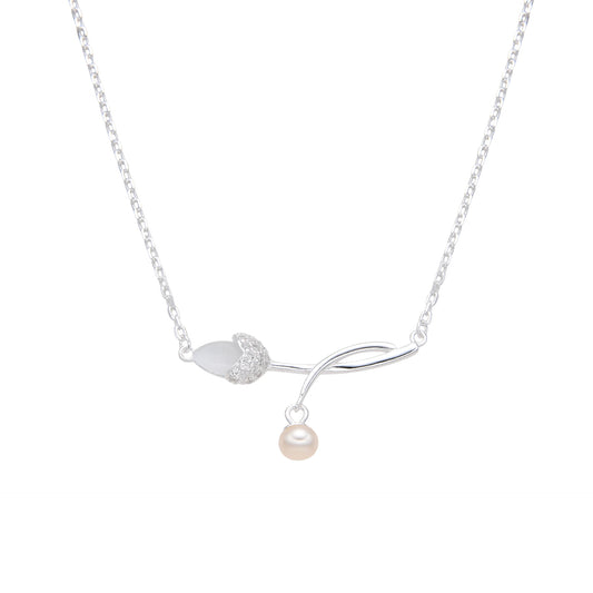 Gargantilla de Tulipán y Perla