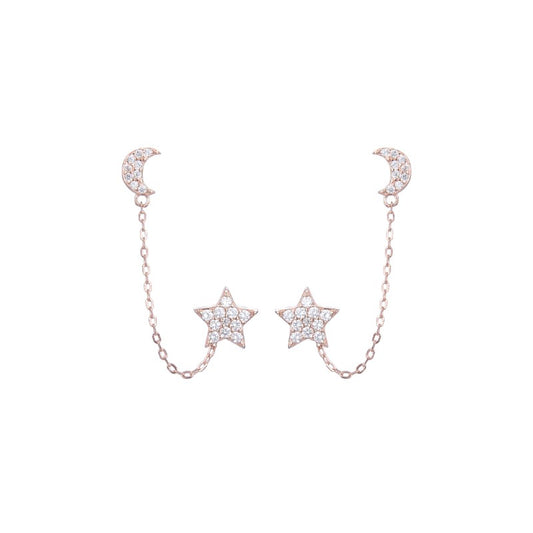 Aretes de Luna y Estrella