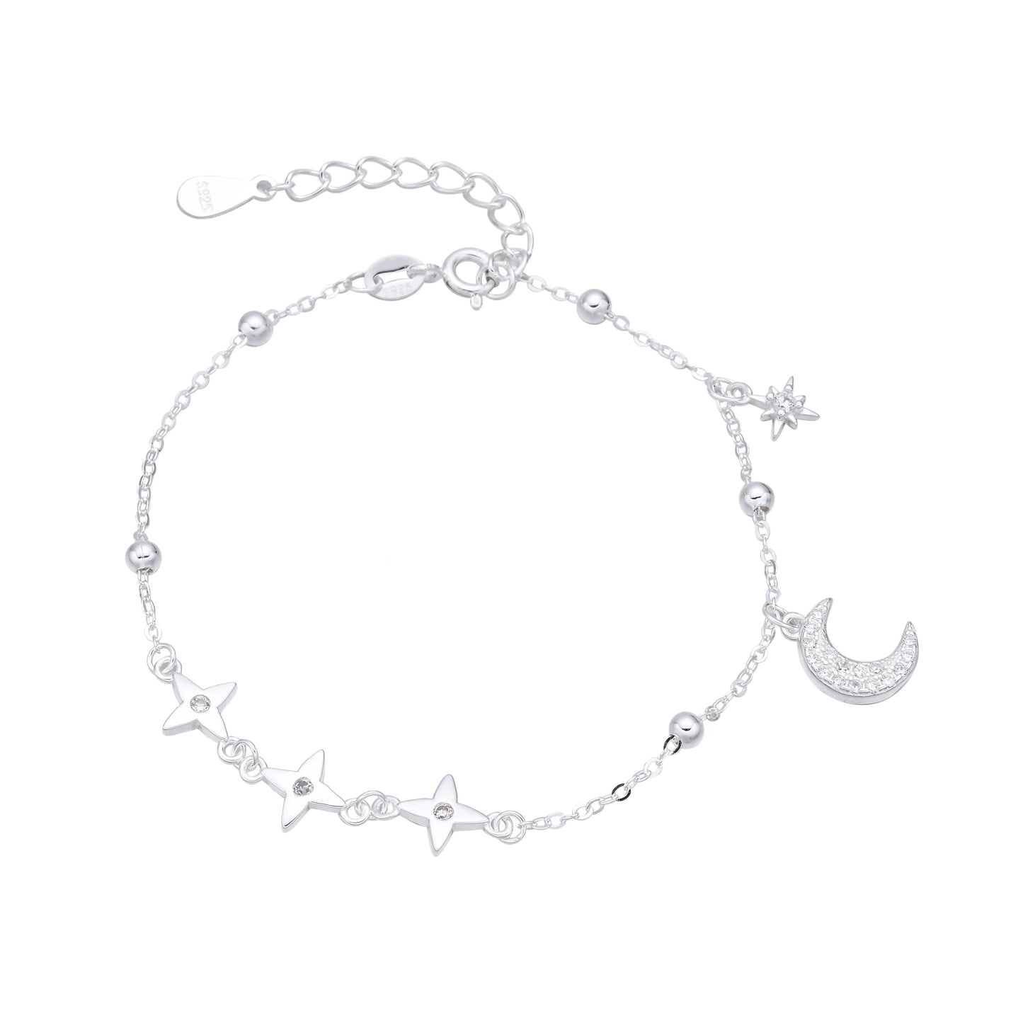 Pulsera de Flores Y luna