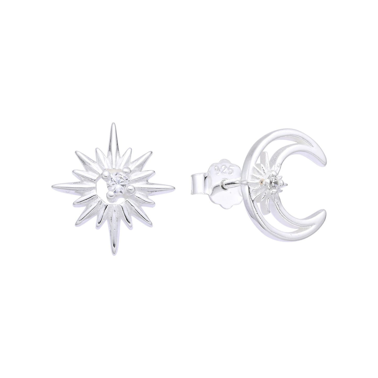 Aretes de Luna y Estrella