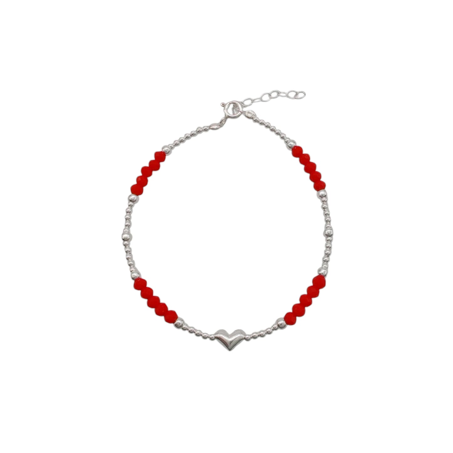 Pulsera de Cristales de Corazón