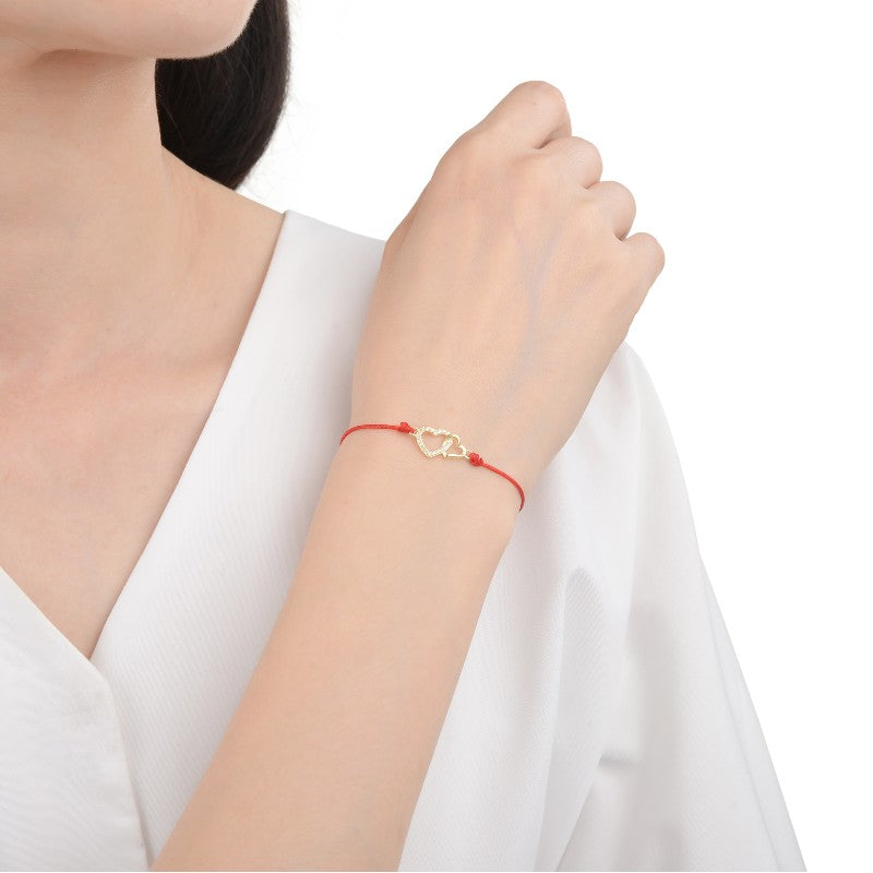 Pulsera hilo rojo de Corazón