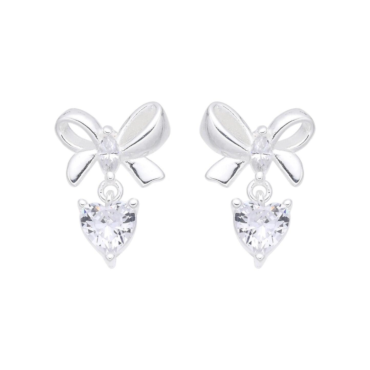 Aretes de Moño y Corazón