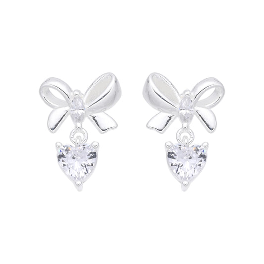 Aretes de Moño y Corazón